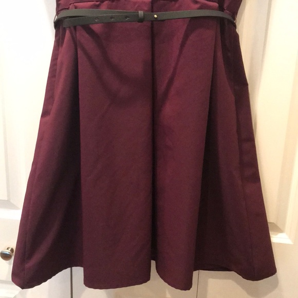 Purple box pleated dress - Picture 5 of 7